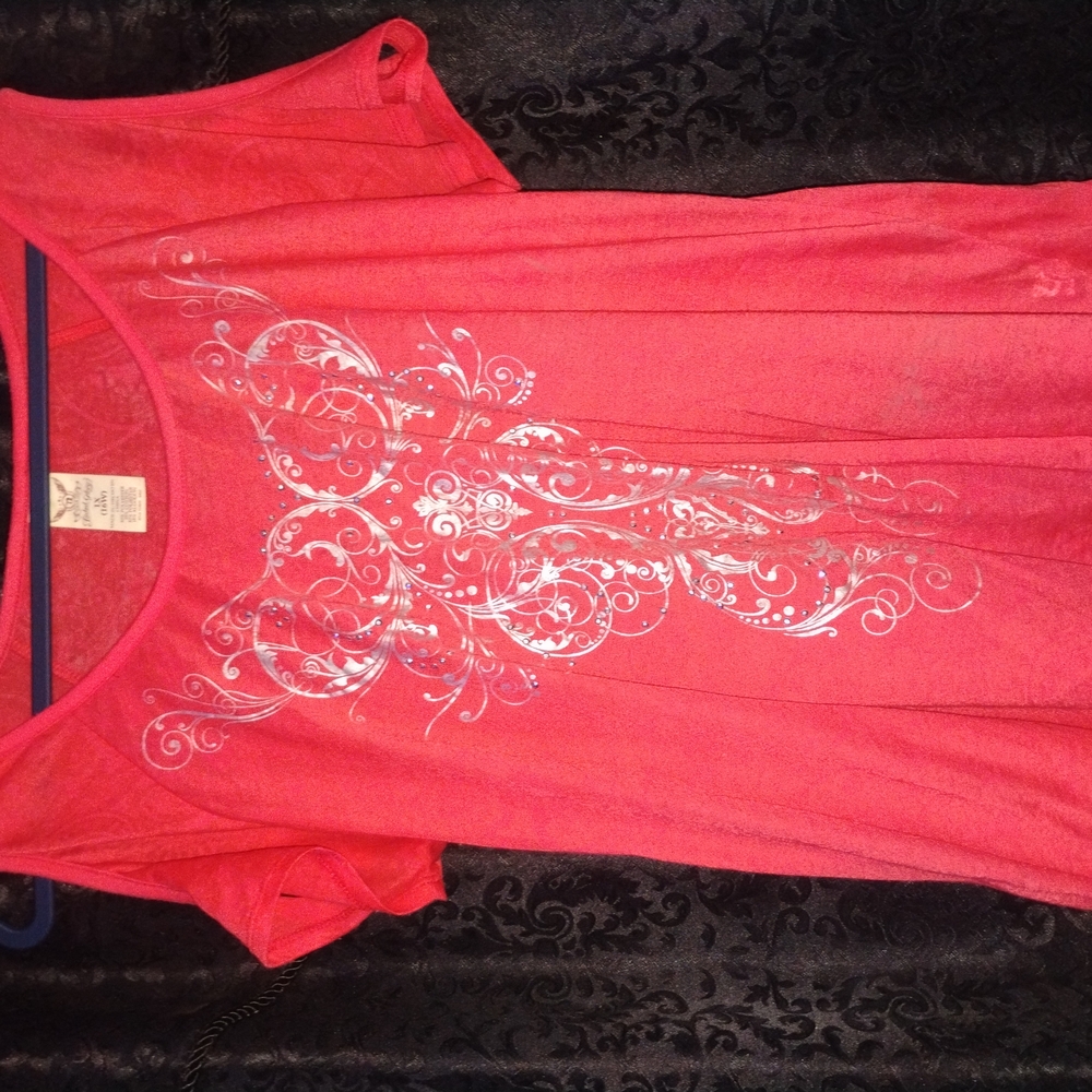 Faded Glory Pink Short Sleeve Graphic Tee